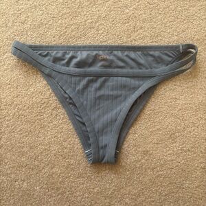 Roxy Grayish Blue Bikini Bottom Classic Swimwear